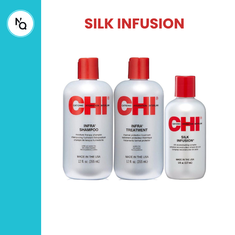 CHI SILK INFUSION SHAMPOOING - CONDITIONNEUR - HUILE