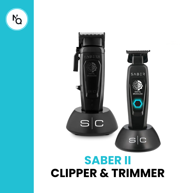 SABER TRIMMER BLACK + SABER CLIPPER 2.0 BLACK