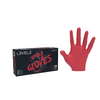 NITRILE GLOVES - RED LARGE