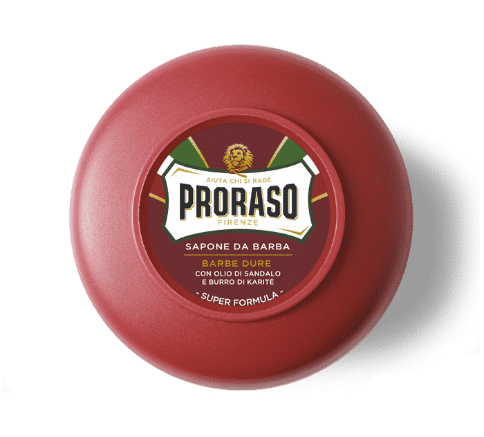 PRORASO RED LINE SCHEERZEEP IN EEN POT 150ML